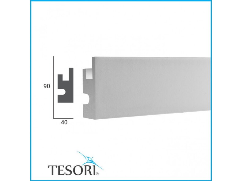 Tesori KD 301  Карниз для подсветки из полистирола 90*40