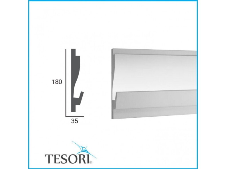 Tesori KD 405  Карниз для подсветки из полистирола 180*35