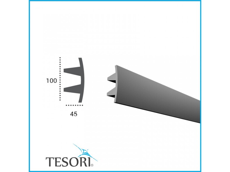 Tesori KF 503  Карниз для подсветки из полиуретана 100*45