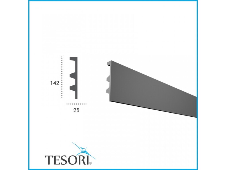 Tesori KF 505  Карниз для подсветки из полиуретана 142х25