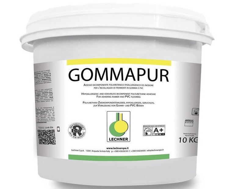 LECHNER GOMMAPUR  двухкомпонентный полиуретановый клей для укладки резиновых и ПВХ 10 кг