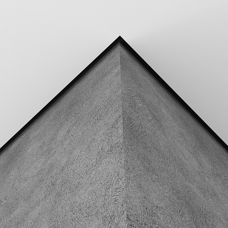 Ликорн С-06.2.3 теневой потолочный плинтус-профиль алюминиевый анодированный черный