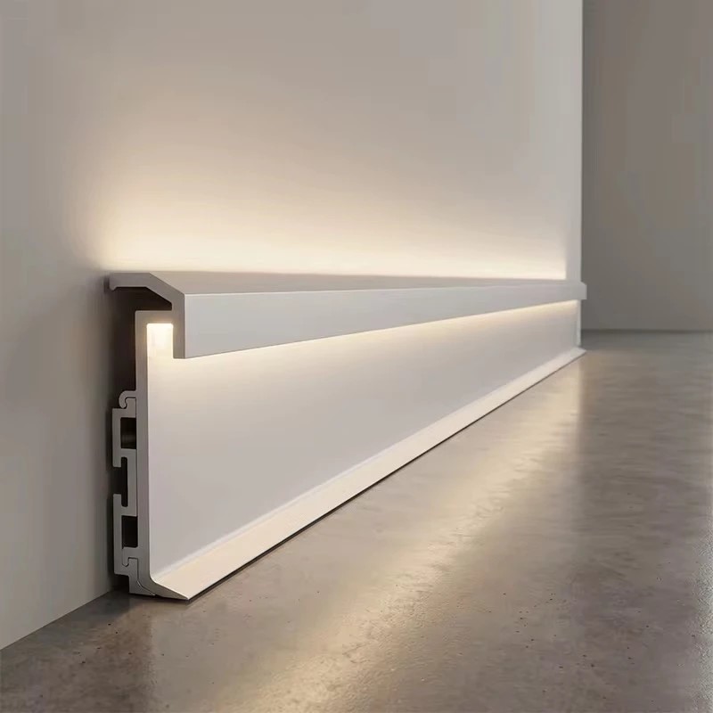 Алюминиевый плинтус с LED-подсветкой